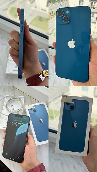 14 pro max: IPhone 13, 128 GB, Mavi, Barmaq izi, Face ID — 1