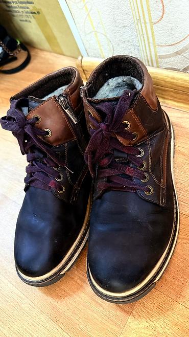 Ботинки: Продаю мужские кожаные ботинки 41 размера Зимние ботинки Натуральная — 4