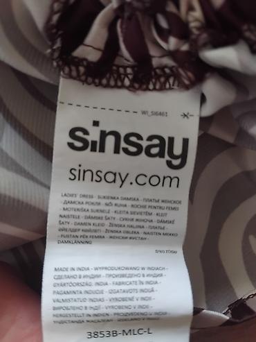 35: Lagana haljina Sinsay, L veličina, Sa strane se moze celom dužinom — 5
