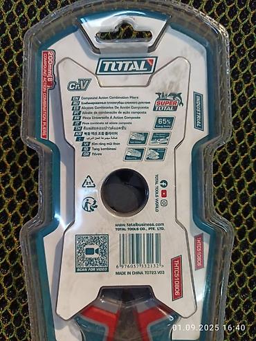 plaud note: Комбинированные плоскогубцы TOTAL Industrial 200 мм (8”) Cr-V - Тип — 3