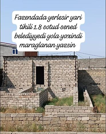 binə ev satisi: Fazenda massivində yerləşən yarım tikili ev.Balaxanı - Torpaq sahəsi — 1