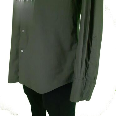 Košulje: Košulja Na duge rukave, XL (EU 54), bоја - Maslinasto zelena, Pamuk — 8