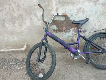 ikinci əl qaçış aparatı: BMX tipli uşaq/yeniyetmə velosipedi - Rəng: bənövşəyi-qara