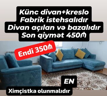 kreditle inekler: Künc divan, İşlənmiş, Açılan, Bazalı, Ödənişli çatdırılma