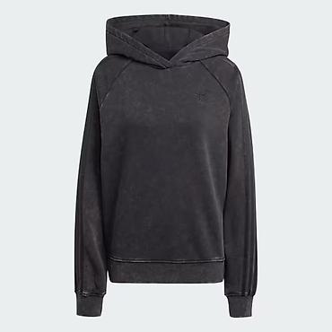 balmain torba: ADIDAS Washed-Out Boyfriend-Fit Hoodie and Acid-Washed Sweat Pants — 6