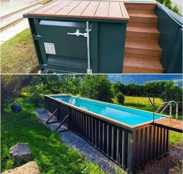 Hovuzlar: Konteyner hovuzlar sifarişlə hazırlanır ölçü seçimi var fiber hovuzlar — 18