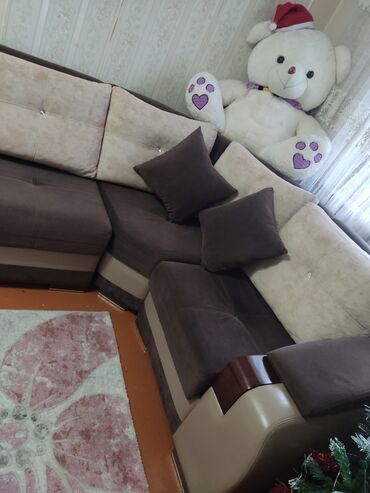 Masa və oturacaq dəstləri: Qonaq otağı üçün, İşlənmiş, Açılan, 6 stul — 2