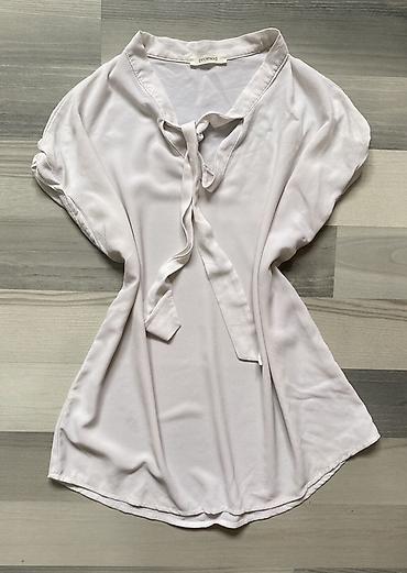 bluz: Ağ rəngli qadın bluzu – Promod - Model: qısaqoll, yüngül və axıcı — 1