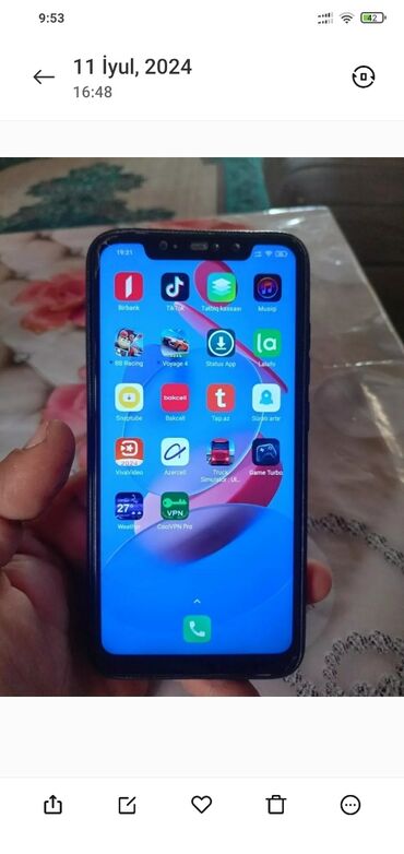 iphone 13 pro max satilir: Xiaomi Redmi Note 6 Pro, 64 GB, rəng - Qara, 
 Barmaq izi