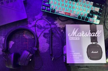 Наушники: Беспроводные (Bluetooth) Наушники, Marshall, цвет - Черный