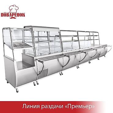 Для кафе, ресторанов: Линия раздачи под заказ Любая сборка, для первых и вторых блюд — 2