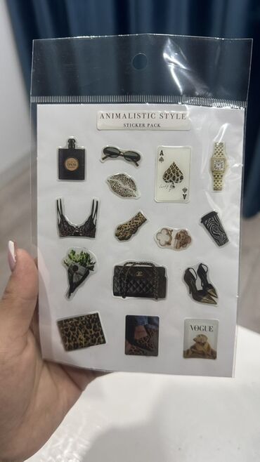 коробки для упаковок: Набор наклеек “Animalistic Style” — стильные объемные стикеры для