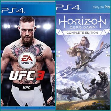 ikinci el playstation: PS4 Oyunları: UFC 3: 30M Horizon Zero Dawn:30M Disklərin hamısı tam