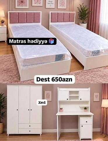 uşaq stol: Uşaq/yeniyetmə otağı üçün tam mebel dəsti Tərkib: - 2 ədəd tək — 2
