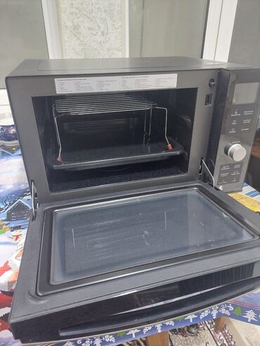 Plitələr və bişirmə panelləri: Mikrodalğalı soba Panasonic, Ayrıca dayanan, Qril ilə, rəng - Qara