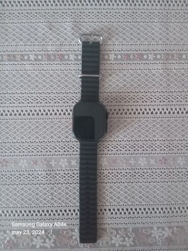 s8 ultra watch qiymeti: İşlənmiş, Smart saat, Borofone, Sensor ekran, rəng - Qara
