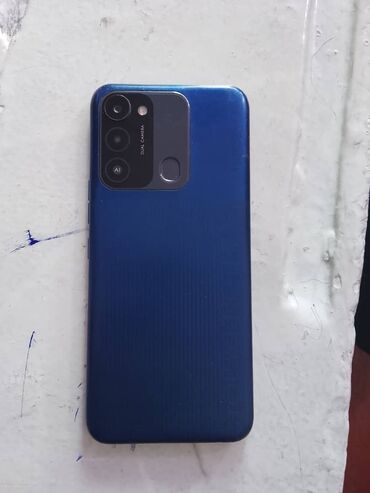 скупка мобильных телефонов на запчасти: Tecno Spark Go, Колдонулган, 32 ГБ, түсү - Көк, 1 SIM, eSIM, 2 SIM
