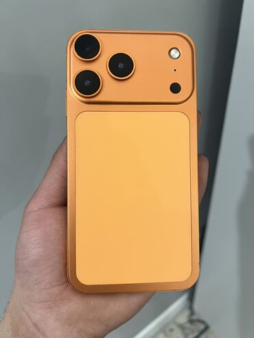 Apple iPhone: IPhone 17 Pro, Б/у, 64 ГБ, Оранжевый, Чехол, Зарядное устройство, Кабель, 100 % — 2