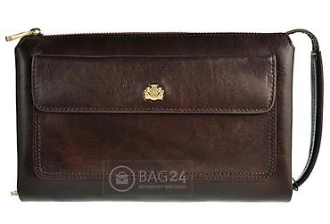 WITTCHEN kişi portfeli (clutch) - Material: təbii dəri - Rəng: tünd