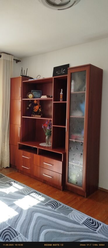 мебель горка для зала: Гарнитур для зала, ДСП, цвет - Коричневый