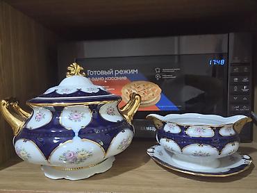 assa çay: Klassik üslubda porselen çay/qənnadı dəsti - Material: yüksək — 1
