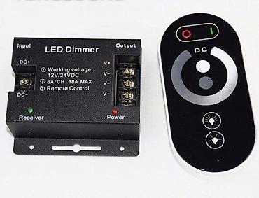 Ostali elektro materijali: TOUCH KONTROLER ZA JEDNOBOJNE LED TRAKE 12-24V 18A LED DIMER | *U — 3