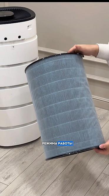 чистый воздух: Воздухоочиститель Напольный, 50-70 м², Антибактериальный, Угольный, Фильтр предварительной очистки — 4