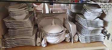 samovar satisi lalafo: Nahar dəsti, rəng - Ağ, Farfor, 12 nəfərlik, Almaniya — 2