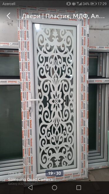 Plastik qapılar: Plastik Naxışlı Hamam Qapıları Plastik aluminium qapı pəncərə — 21