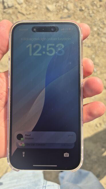 Apple iPhone: IPhone 15, 128 GB, Sarı, Barmaq izi, Sənədlərlə, Zəmanət — 2