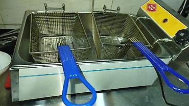 İkiqablı elektrik friyer - Material: paslanmayan polad korpus və