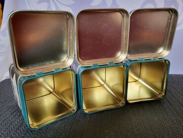 Kuhinjski setovi: Kutije vintaz metalne za caj i ostalo. Vintaz kutije za caj i — 9