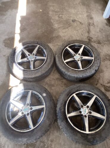 шины купить бу: Дөңгөлөктөр монтажда 185 / 65 / R 15, Кыш, Колдонулган, Комплект, Жеңил унаалар, Куйма, тешиктери - 5