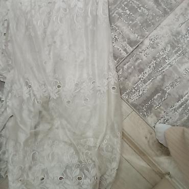 Декоративные цветы: Тюль в молочном цвете Размер :высота 2.75 ширина 6 м - Материал — 3