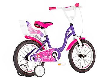 svecana obuca: Bicikl kids Visitor Princess 16" 9" V-brake + kontra, 105–125 cm — 2