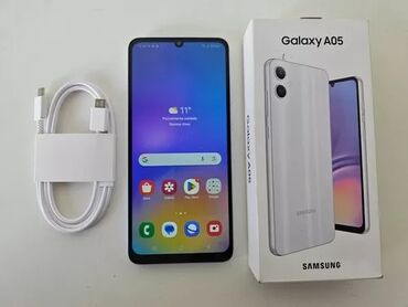 Samsung: Samsung Galaxy A05, Новый, 64 ГБ, цвет - Белый, 2 SIM