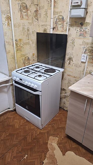 indesit плита: Комбинированная плита, Indesit, Б/у, Напольная, Механическая, Полная оплата — 2