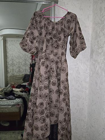 Вечерние платья: Вечернее платье, А-силуэт, Длинная модель, Шифон, С рукавами, Стразы, M — 5