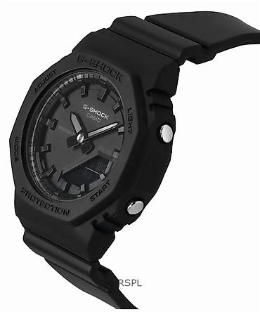 Casio G‑SHOCK GA‑2100 “CasiOak” tərzində qara qol saatı - Korpus