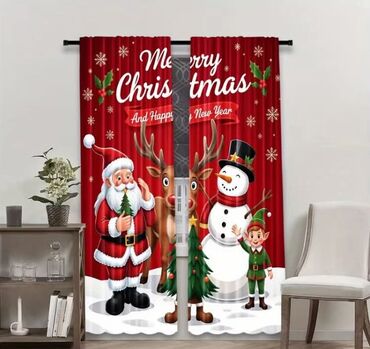 Ostali proizvodi za kuću: Novogodišnje zavese Dimenzije 150x60cm Cena 1700din/2kom kao na slici — 23