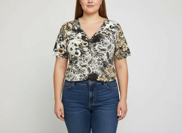 bluzki nietoperz plus size: Жіноча блуза, розмір 4XL