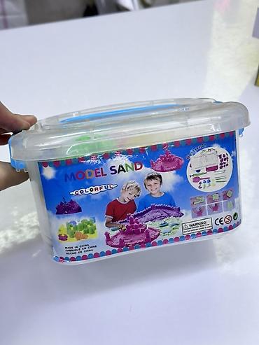 капсула домик: Набор для лепки «Model Sand Colorful» в пластиковом контейнере с — 1