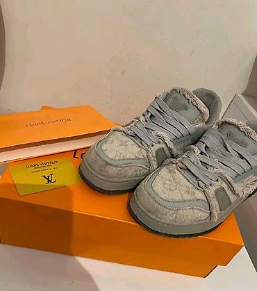 louis: Louis Vuitton kişi idman ayaqqabısı - Model: LV Trainer (etiket və — 2