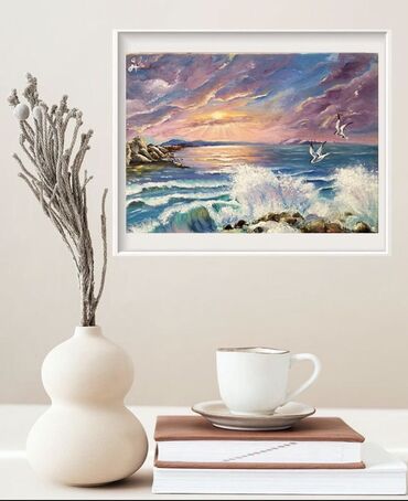 corella boya qiymetleri: Deniz eseri
Yagli boya ile chekilib
Olchu 30x40
Sifariwle resm