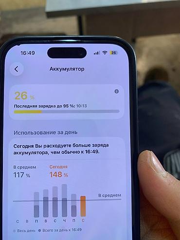 apple studio: IPhone 14 Pro, Б/у, 256 ГБ, Jet Black, Чехол, 75 % — 8