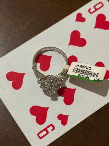 Üzüklər: Nişan, Üzük, Ağ qızıl, 750 Əyar, Brilyant, 1.01-1.50 Karat — 12