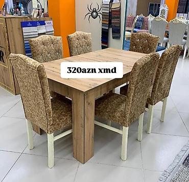 Masalar və oturacaqlar: Qonaq otağı üçün, Yeni, 6 stul — 1