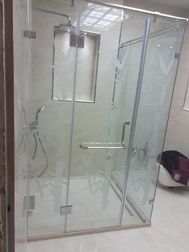 Duş kabinaları, arakəsmələr: Yeni Üstü açıq kabina, Künc üçün, Ödənişli çatdırılma — 24