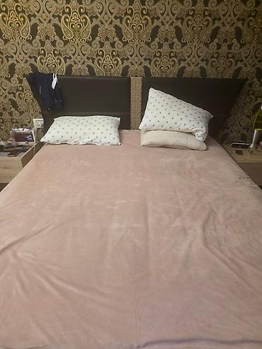 komodin: Yataq otağı mebel dəsti Tərkibi: - İki nəfərlik çarpayı: yumşaq — 2
