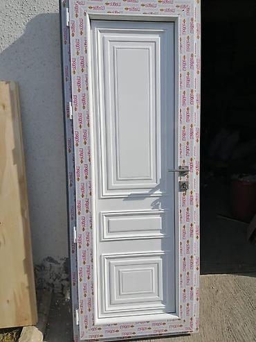 plastik qapi pencere satisi: Yeni Plastik qapı 80x200 sm Zamok və çərçivə ilə, Zəmanətli, Pulsuz quraşdırma, Pulsuz çatdırılma, Rayonlara çatdırılma, Ödənişli çatdırılma — 3